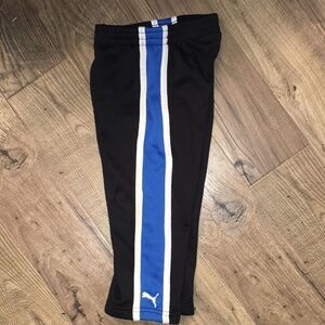 Boys kids Puma Black teal Sweat track pants 24 mo